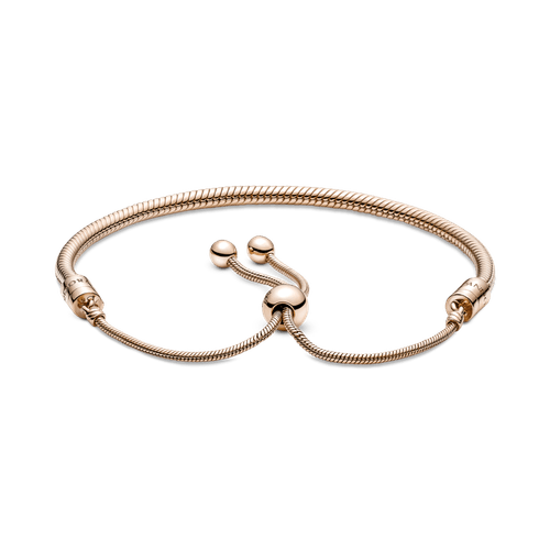 Brazalete Deslizante Diseño Cadena de Serpiente Rosa