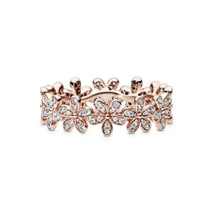 Anillo Campo de Margaritas Deslumbrantes Cz Clara