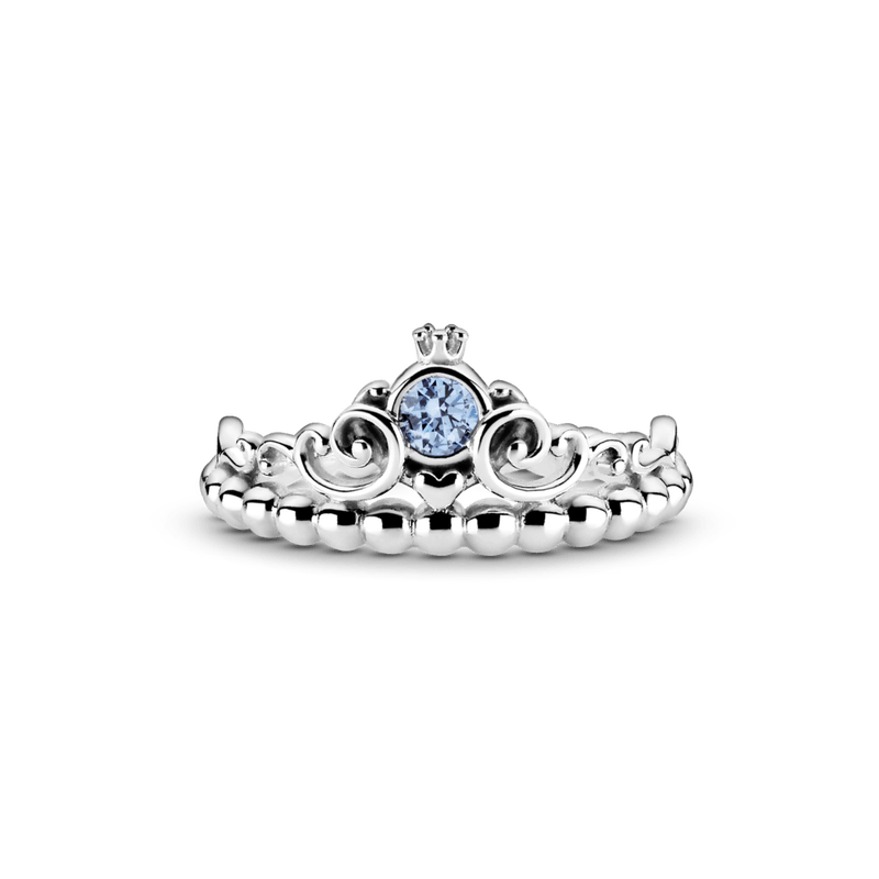 Anillo Tiara Azul Cenicienta Disney Pandora