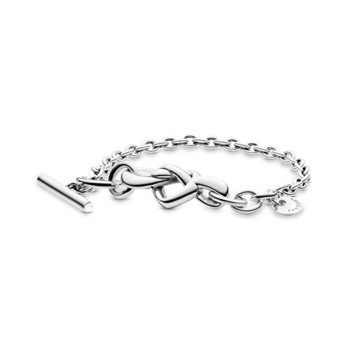 Brazalete Barra T Corazón Anudado