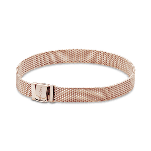 Brazalete de Malla Pandora Reflexions Recubrimiento en Oro Rosa