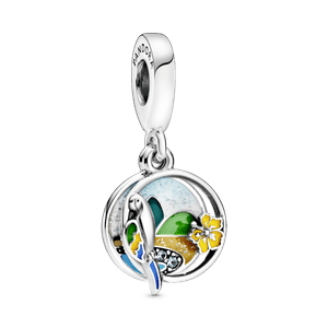 Charm Colgante Playa y Perico de Brasil