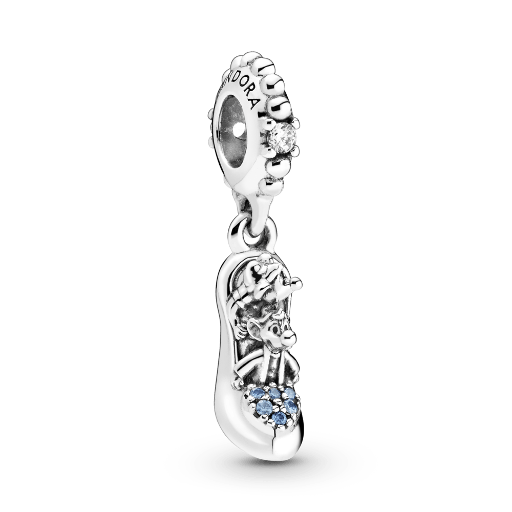 Charm Colgante Zapatilla de Cristal y Ratones de Cenicienta de Disney| Pandora