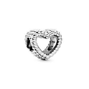 Charm Corazón Abierto con Cuentas
