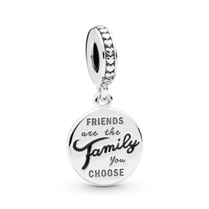 Charm Pandora Colgante de Ley Los Amigos Son Familia