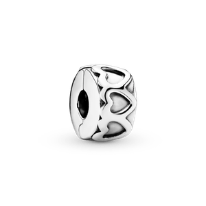 Charm Sujetador Banda de Corazones Pandora Plata Esterlina
