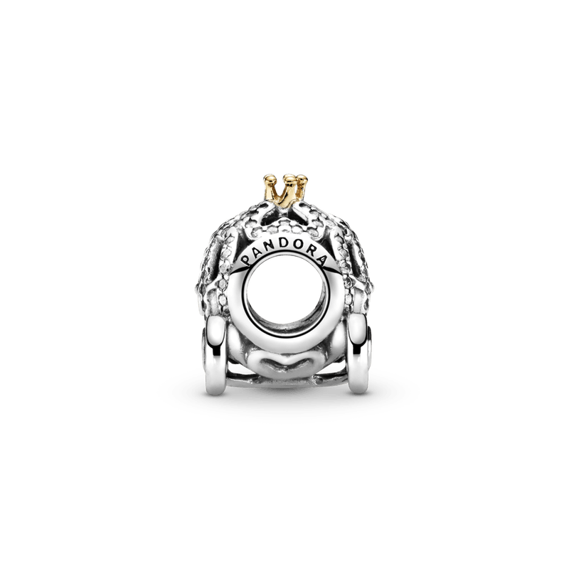 Charm y Oro 14K Carruaje de Cenicienta de Disney Dos Tonos|Pandora