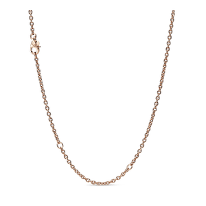 Collar Cadena de Cable Recubrimiento en Oro Recubrimiento en Oro Rosa