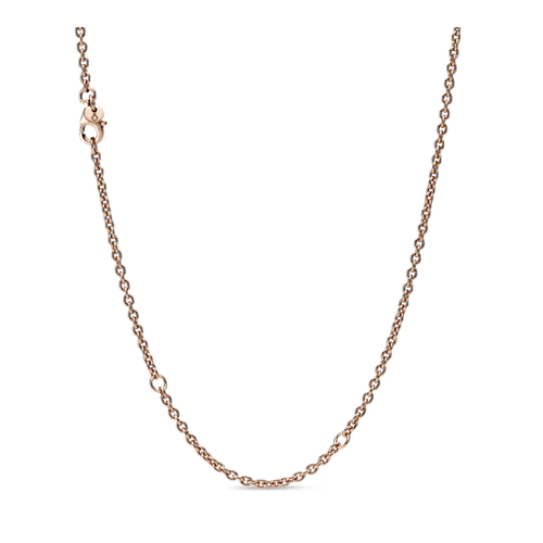 Collar Cadena de Cable Recubrimiento en Oro Recubrimiento en Oro Rosa