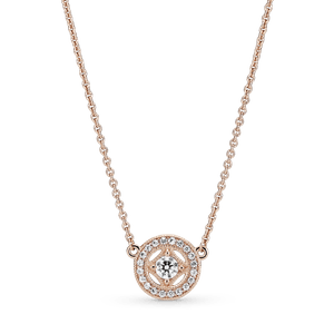 Collar Círculo Clásico Recubrimiento en Oro Recubrimiento en Oro Rosa