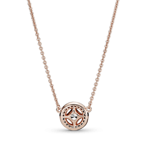 Collar Círculo Clásico Recubrimiento en Oro Recubrimiento en Oro Rosa
