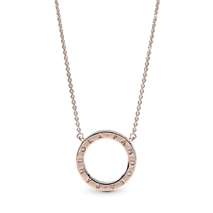 Collar Círculo de Brillo Recubrimiento en Oro Recubrimiento en Oro Rosa