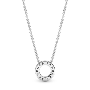 Collar Collier Círculo de Pavé con Logotipo Pandora