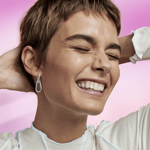 Eslabón Para Arete de Aro Pandora Me Pandora Plata Esterlina