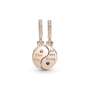 Charm Colgante Separable Yin y Yang Reluciente