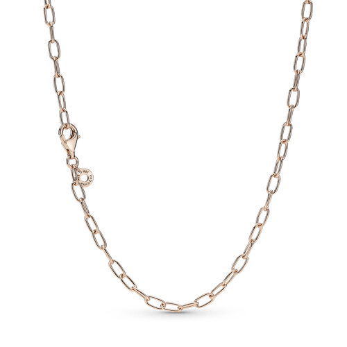Collar Cadena de Eslabones en Oro Rosa 14K