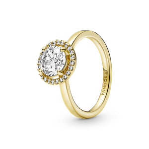 Anillo Halo Redondo Brillante