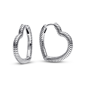 Aretes de Aro con Charm de Corazón Pandora Moments
