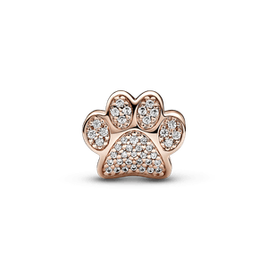 Charm Huella de Patita Reluciente