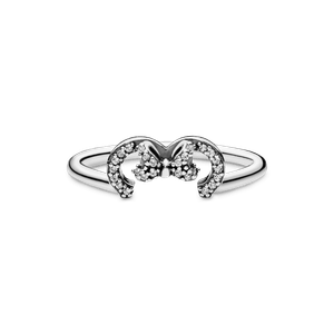 Anillo con Silueta de Minnie de Disney y Cz Clara