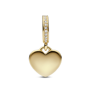 Charm Colgante Corazón Grabable