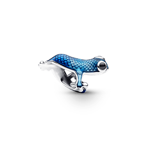 Charm Gecko Azul Metálico Pandora Plata Esterlina