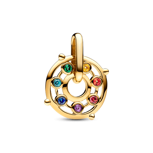 Medallón Chakra de Pandora ME Recubrimiento en Oro de 14k
