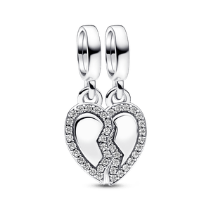 Charm Colgante Divisible Corazón Amistad