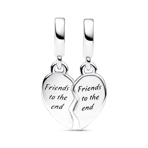 Charm Colgante Divisible Corazón Amistad