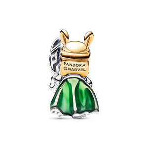 Charm Loki de Marvel Recubrimiento en Oro de 14k