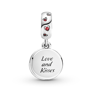 Charm Colgante Amor y Besos con Mickey Mouse y Minnie Mouse de Disney