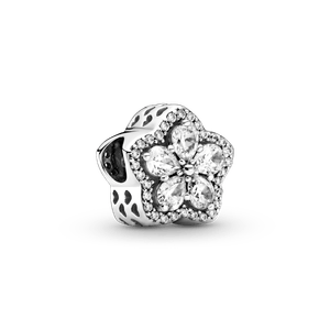 Charm con Pavé de Copo de Nieve Brillante