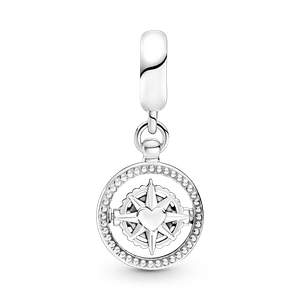 Charm Colgante Brújula Giratoria