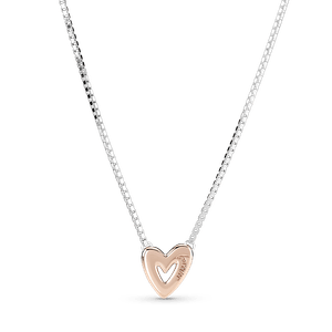 Collar Corazón de Diseño Libre Resplandeciente