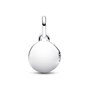 Charm Colgante Medalla Grabable que se abre Plata