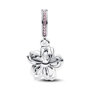 Charm Colgante Flor de Cerezo Rosa