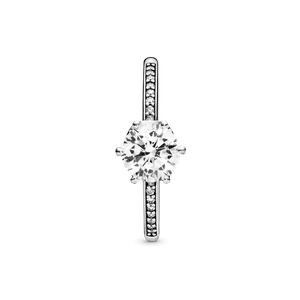 Anillo Corona Deslumbrante Transparente