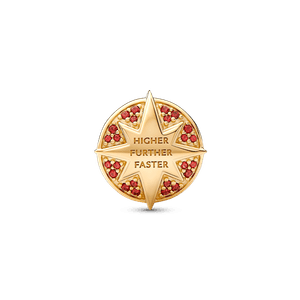 Charm Insignia Capitana Marvel de Marvel Recubrimiento en Oro de 14k
