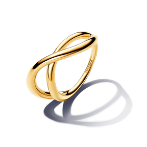 Anillo Infinito Forma Orgánica Oro