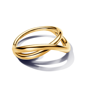 Anillo Infinito Forma Orgánica Oro