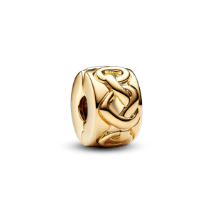 Charm de Clip Corazones Anudados