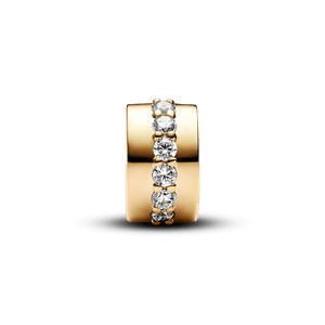Charm de Clip Fila Brillante Transparente