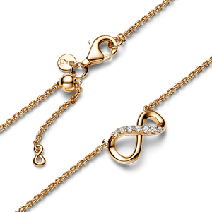 Collar Infinito Brillante Dorado