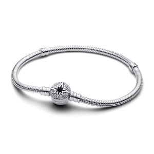 Brazalete Pandora Moments Cadena de Serpiente con Cierre de Estrella Polar