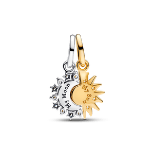 Charm Colgante Divisible Sol y Luna