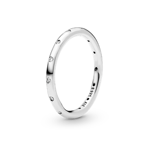 Anillo Sencillo Reluciente Pandora Pandora Plata Esterlina Esterlina
