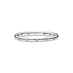 Anillo Sencillo Reluciente Pandora Pandora Plata Esterlina Esterlina