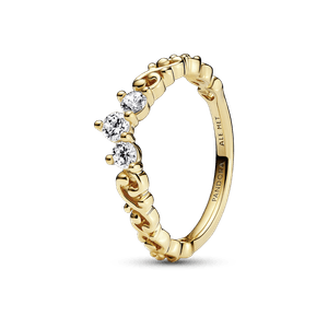 Anillo Tiara Remolino Real Recubrimiento en Oro