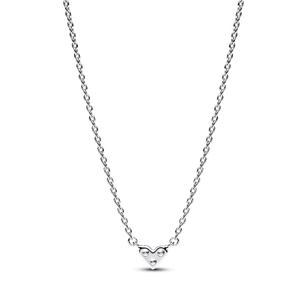 Collar Corazón triple Gema Plata