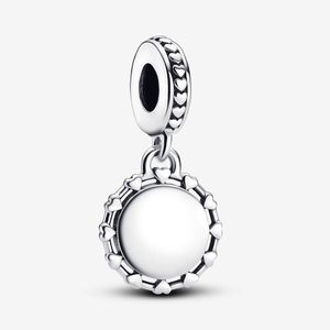 Charm Colgante Disco y Corazones Grabable